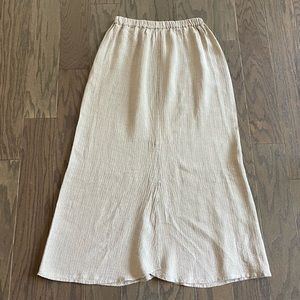 Flax Cream Maxi Skirt
